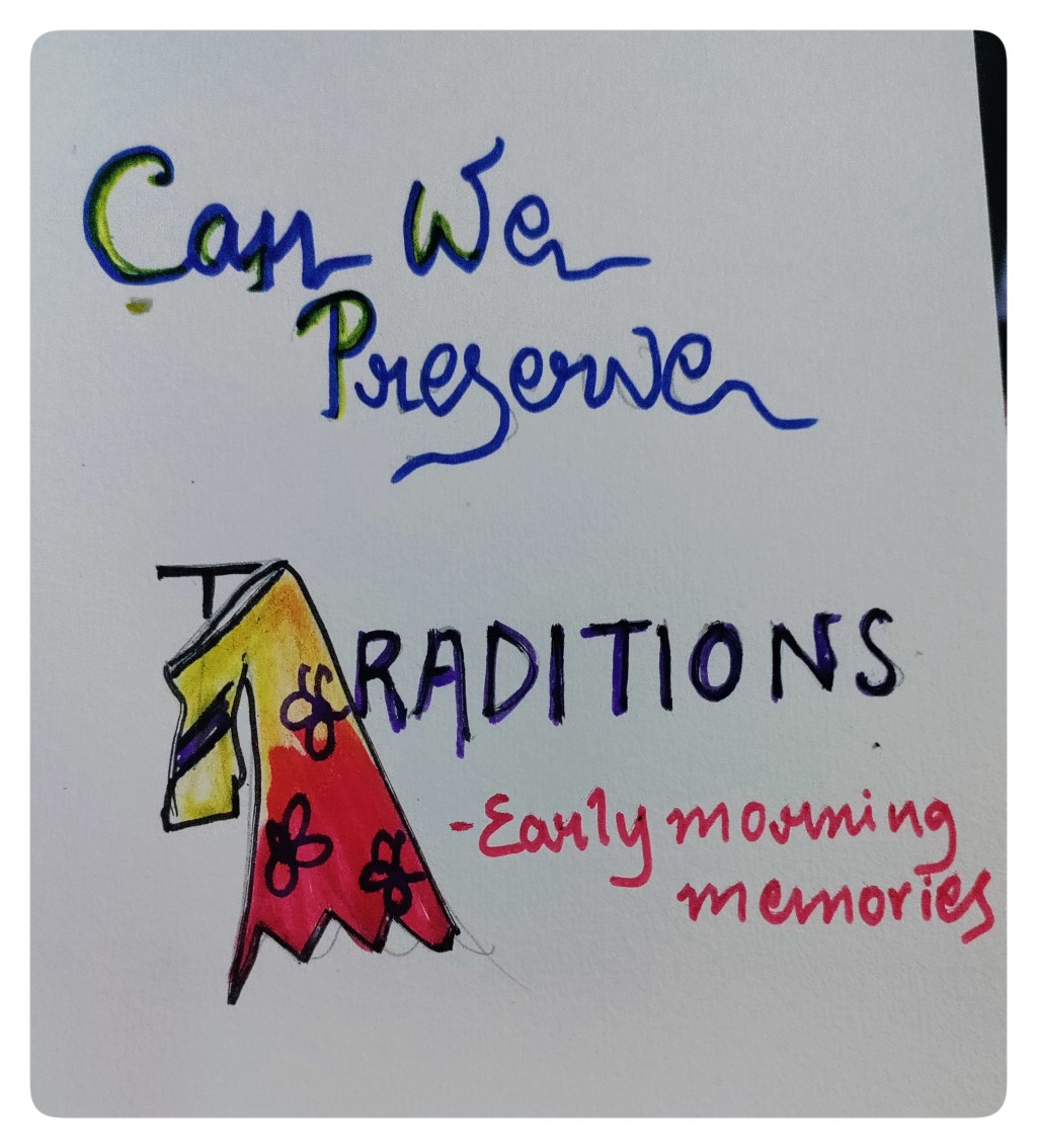 Can we preserve&nbsp;TRADITIONS?