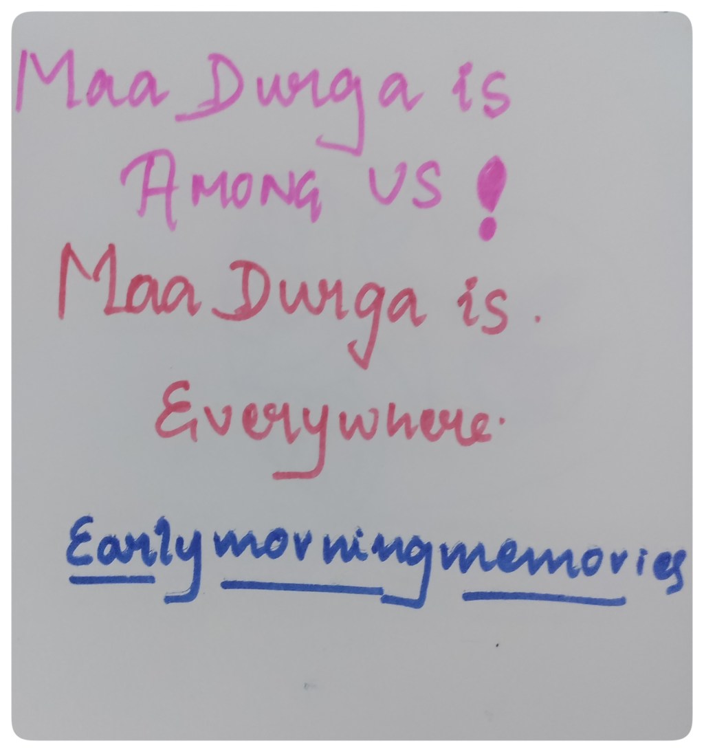 Maa Durga is among&nbsp;us