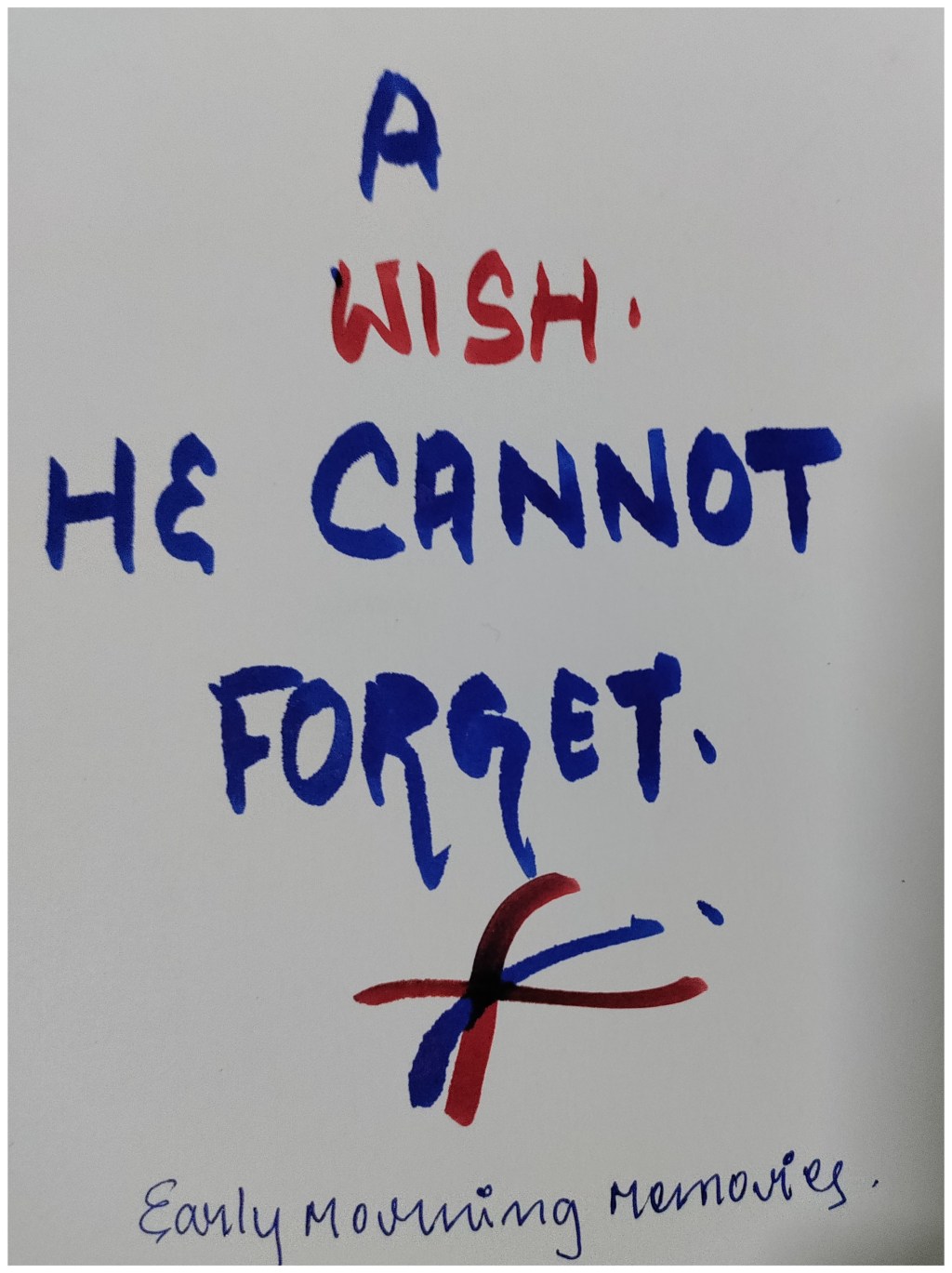 A Wish he cannot forget